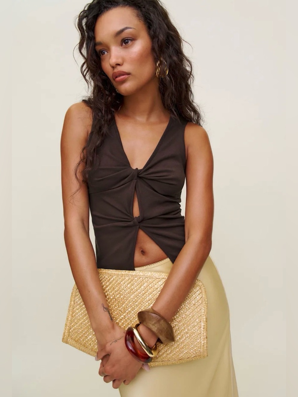 Reformation Tefi Knit Top